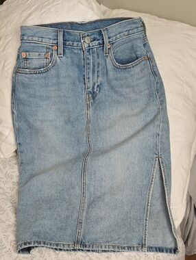 Retro Levi Denim pencil skirt